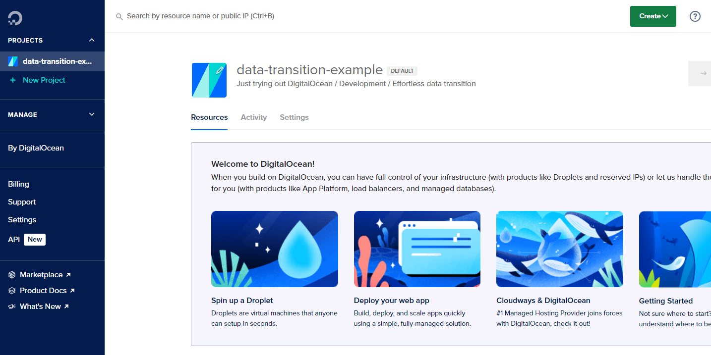 Data Migration example